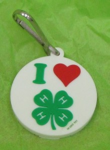 #24 I Heart 4-H Zipper Pull